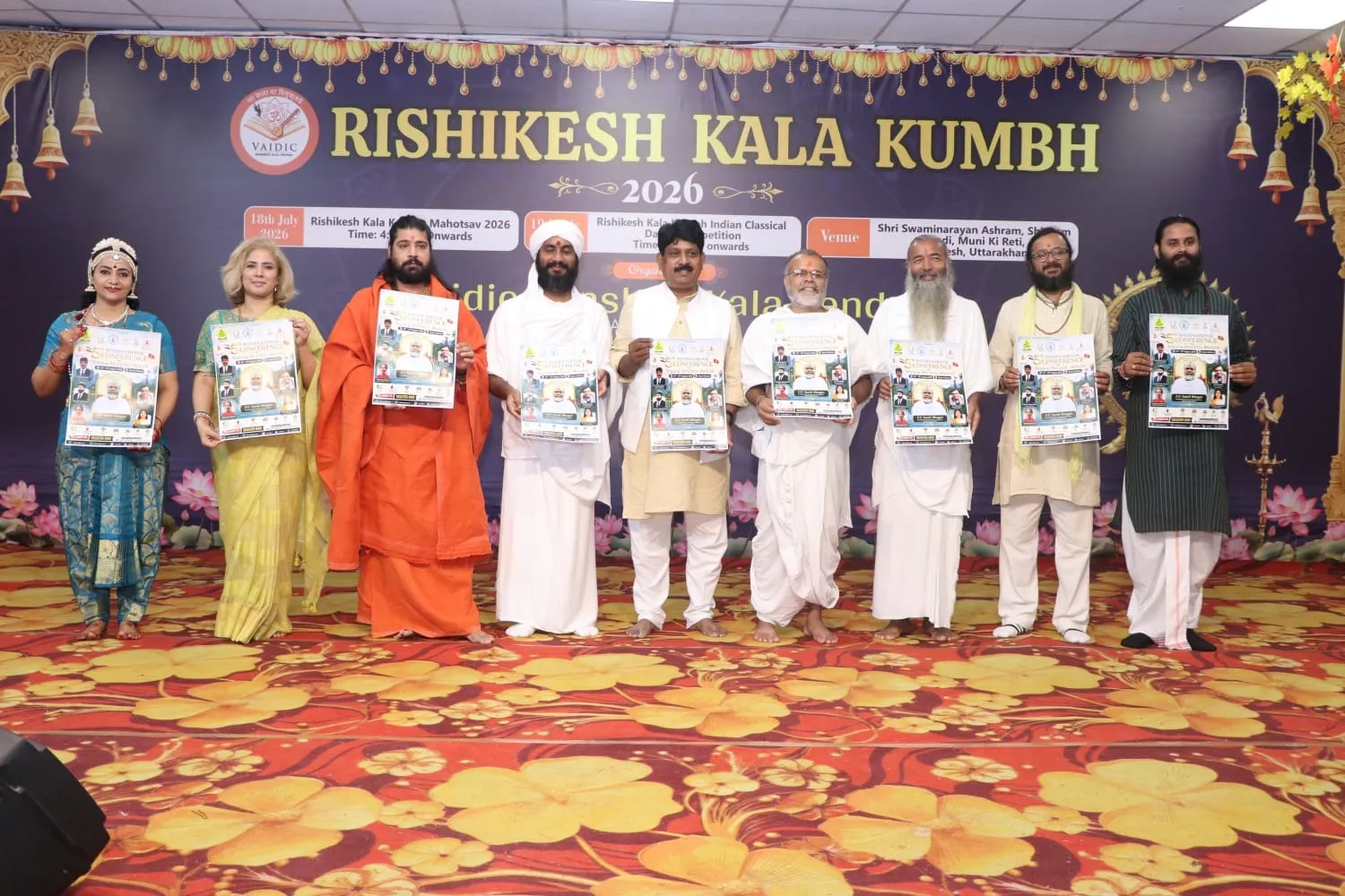 Acharya Shivam Mishra at Rishikesh National Cultural Fest - best yoga studio Noida founder